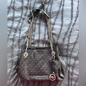 Michael Kors Black Chain-Handle Shoulder Bag